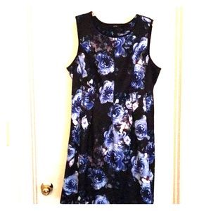 Apt. 9 blue and black floral dress
